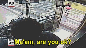 Bus driver saves woman from jumping off bridge