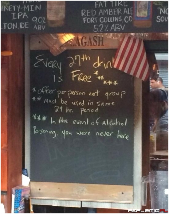 Free drink
