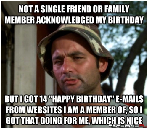 How Birthdays Go These Days