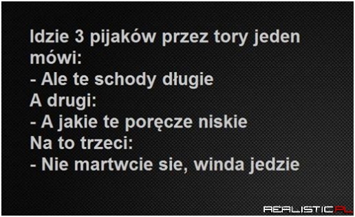 Idzie 3 pijaków