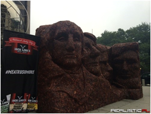 Jack Link's Celebrates National Jerky Day With 1600 Pounds of Jerky Rushmore