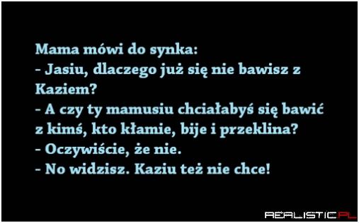 Mama mówi do synka
