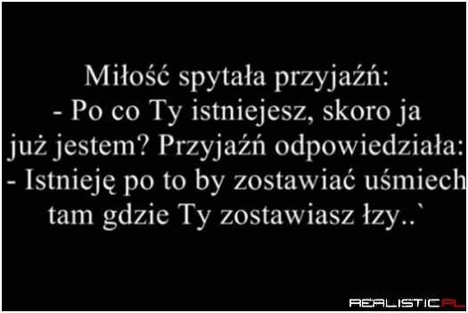 Miłość spytała przyjażń