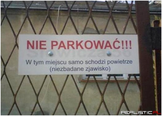Nie parkować