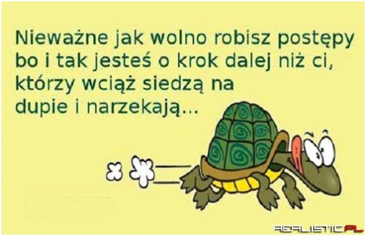 Nie ważne jak wolno ....