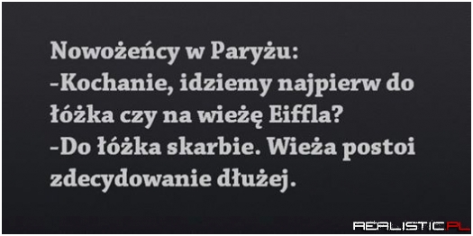 Nowożeńcy w Paryżu