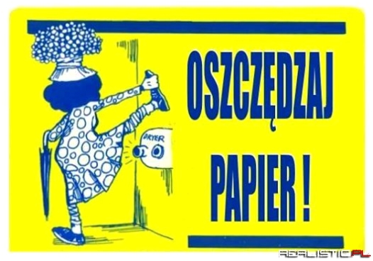 Oszczędzaj papier