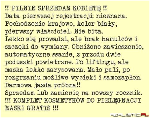 Pilnie sprzedam