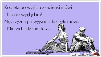Po wyjściu z łazienki