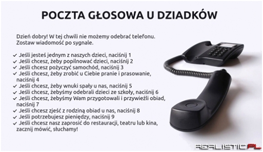Poczta głosowa u dziadków