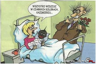 W czarnych kolorach...