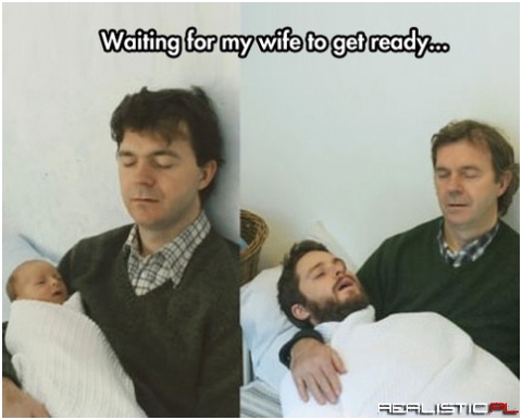Waiting for my wife
