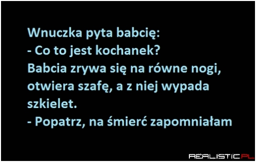 Wnuczka pyta babcię