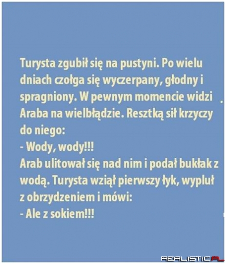 Wyczerpany turysta
