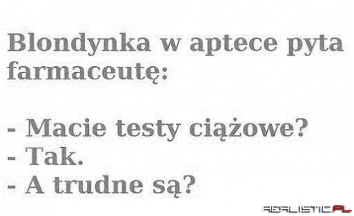 Blondynka w aptece