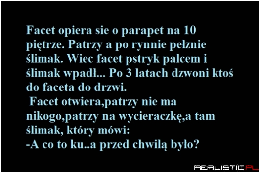 Facet i ślimak