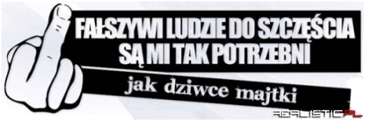 Fałszywi ludzie...