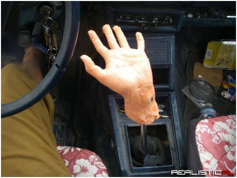 Holding hands while driving