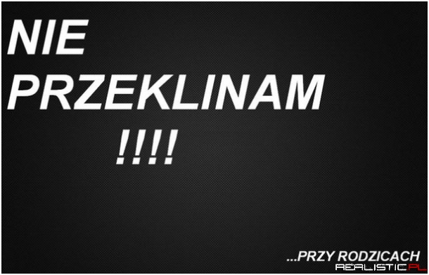 Nie przeklinam