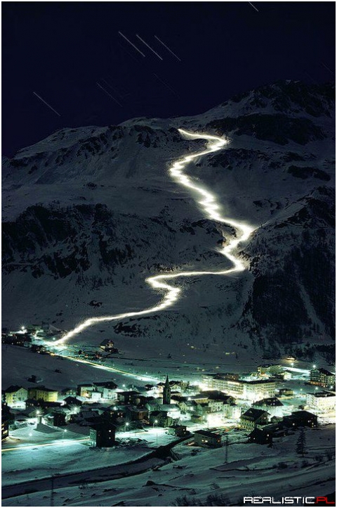 Night skiing
