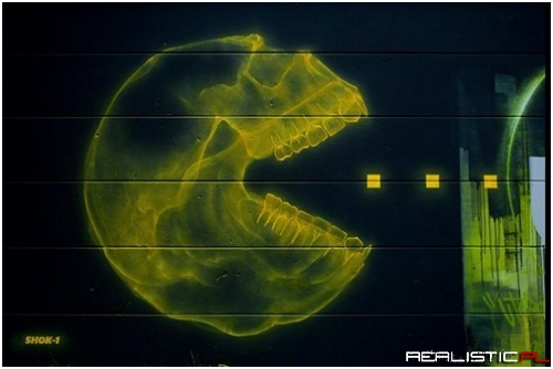 Pac-Man X-Ray Graffiti