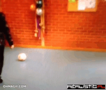 Playing football
