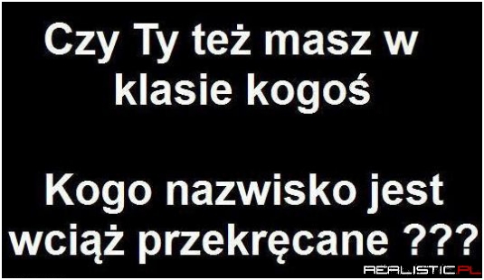 Przekręcane nazwisko