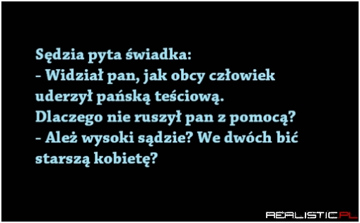 Sędzia pyta świadka