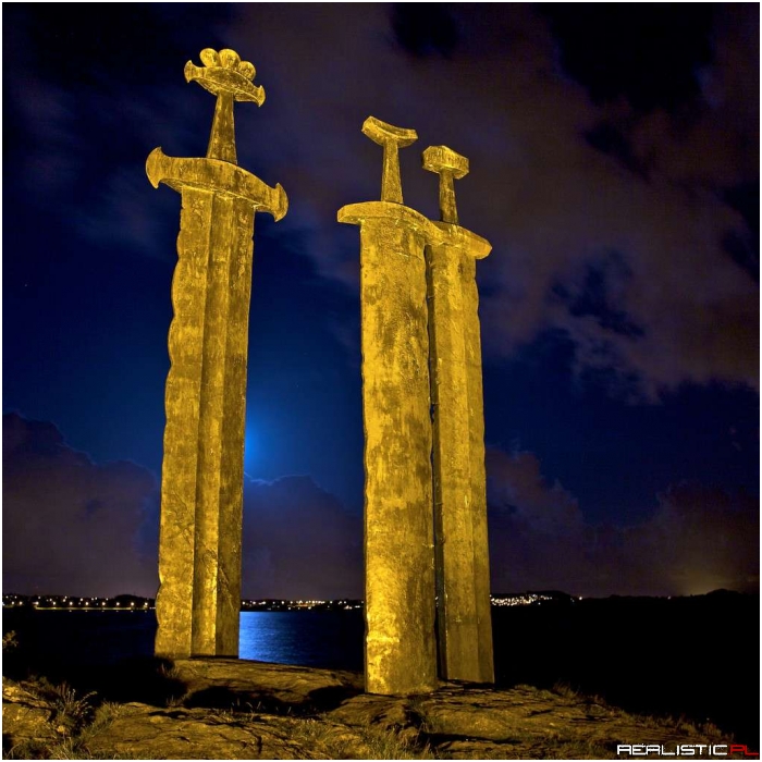 Sverd i fjell Giant Sword Monument in Norway