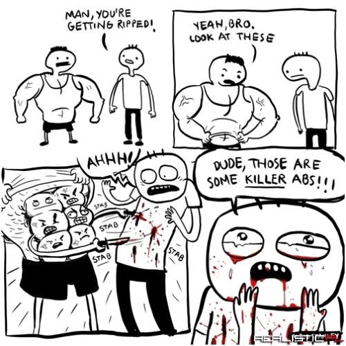Those Abs Need to Be in Prison