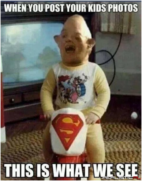 When you post pictures of your kids...