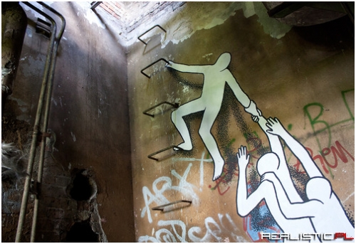 Wonderfully disturbing street art