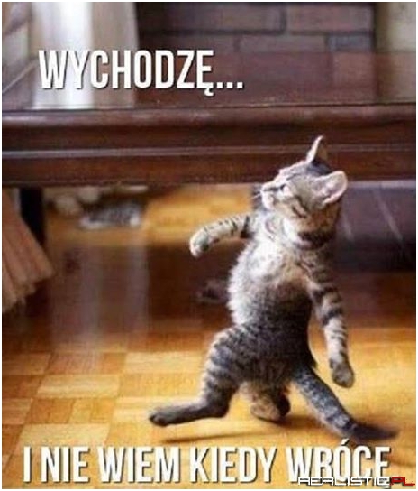 Wychodzę...