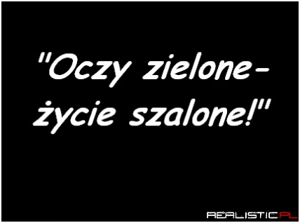 Zielone oczy