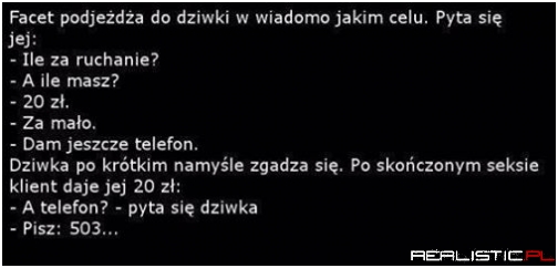 facet podjeżdża...