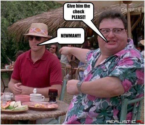 Give him the check please