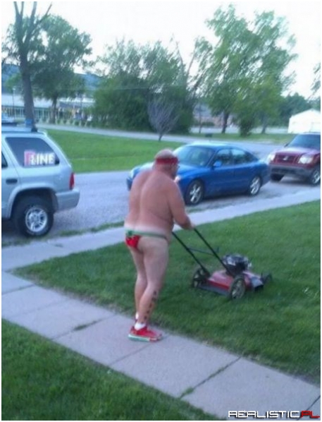 It's Too Hot to Mow the Lawn in Anything Else