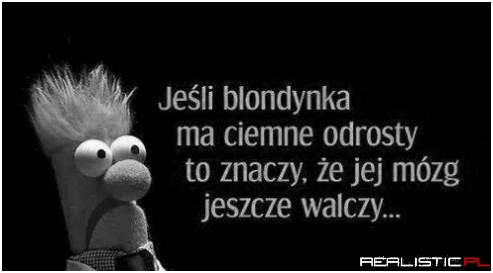 Jeśli blondynka