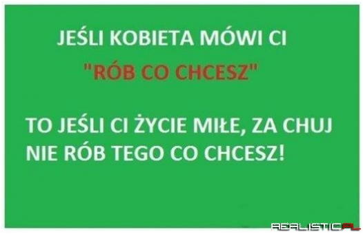Jeśli kobieta...