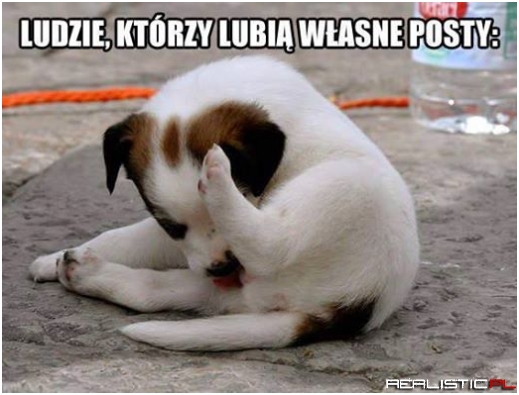 Ludzie którzy lubią wlasne posty