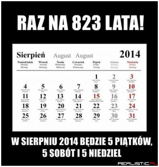Raz na 823 lata!