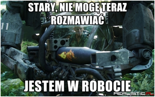 Stary nie mogę teraz gadać
