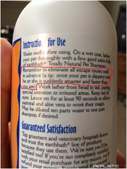 This Warning Would Also Be Useful on Children's Shampoo