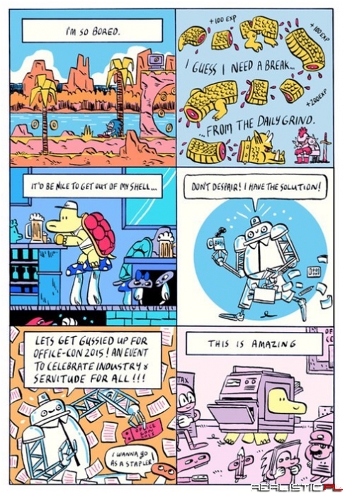 What Do Video Game Characters Do to Escape the Daily Grind