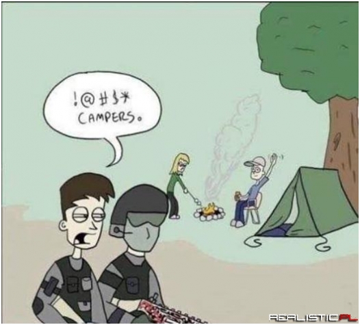 Wszędzie ci kamperzy