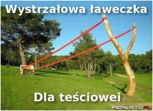 Wystrzałowa ławeczka