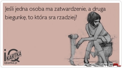 Zatwardzenie vs Biegunka