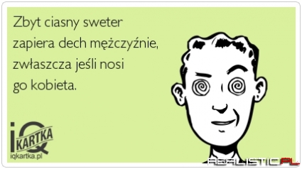 Zbyt ciasny sweter
