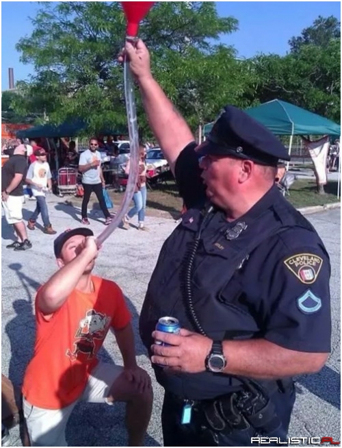 Cops, They Love Beer Bongs