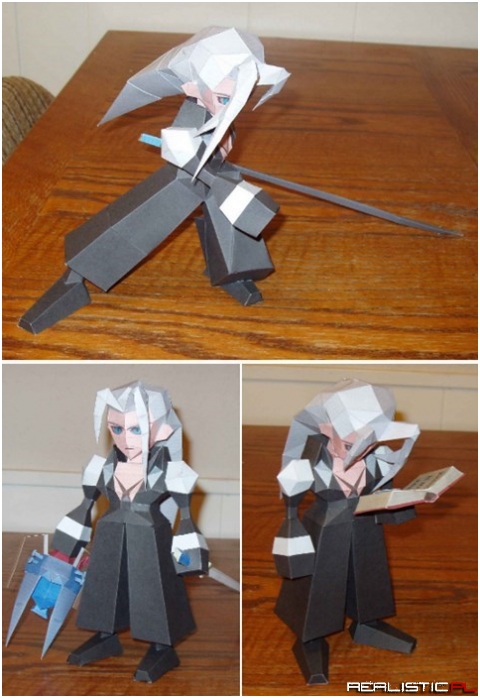 Final Fantasy VII's Blocky Art is Perfect For Paper